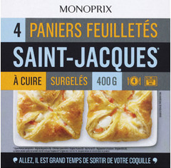 Paniers feuilletés aux noix de Saint-Jacques