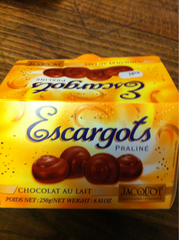Jacquot, Escargots praline chocolat au lait, le ballotin de 250 gr