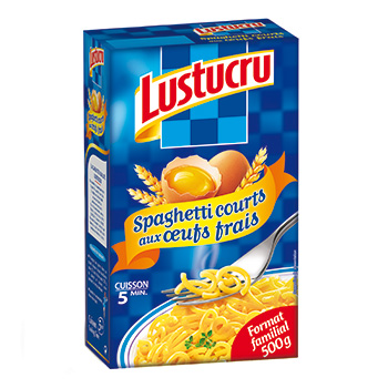 Spaghetti courts Lustucru Aux oeufs 500g