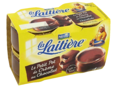 Petits pots creme La Laitiere Chocolat 4x100g