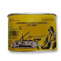 Sardines a l'huile vegetale , la boite de 697 gr