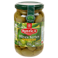 Olives Rustica vertes entieres 200g