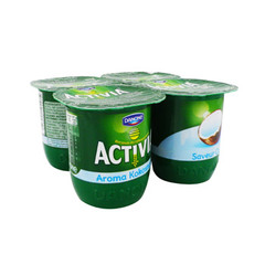 Activia yaourt bifidus aromatise aux saveurs de noix de coco 4 x 125g
