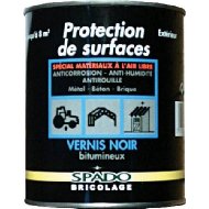 SPADO Vernis Noir Bitumineux Anti Corrosion 1 L