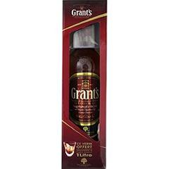 Grant's whisky 1L 40%vol + coffret verre