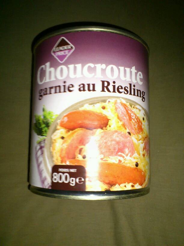 Choucroute brasserie au Riesling 800g