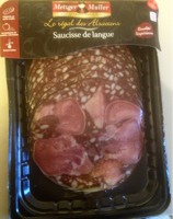 Metzger saucisse de langue tranché 200g