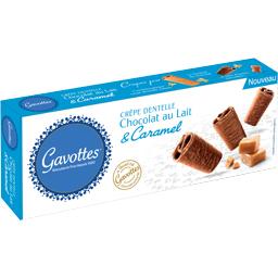 Gavottes, Crêpes dentelle chocolat au lait & caramel, la boite de 18 - 90 g