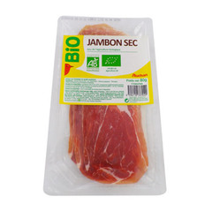 Auchan jambon sec bio tranche x4 -80g
