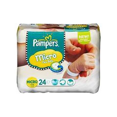 Pampers, Couches new baby, taille Micro : 1-2,5 kg, le paquet de 24