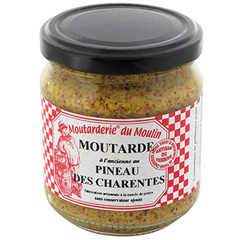 Moutarde Moutarderie du Moulin Ancienne au pineau 200g