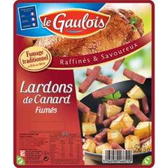 Lardons de canard LE GAULOIS, 2x75g