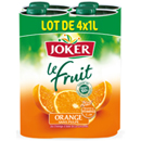 Joker Le Fruit jus d'orange sans pulpe 4x1l