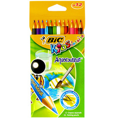 Bic Kids - Crayon de couleur Aquacouleur la pochette de 12