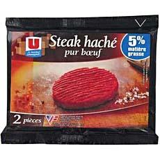Steak hache 5% de MG U, 2x130g