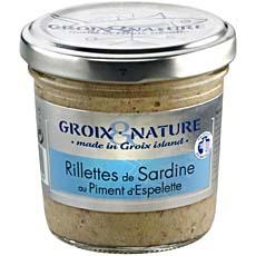 Rillettes de sardine GROIX ET NATURE, 100g