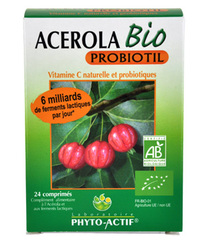 Labo.Phyto Actif Acerola Probiotil à partir de 6 ans 24 comprimés