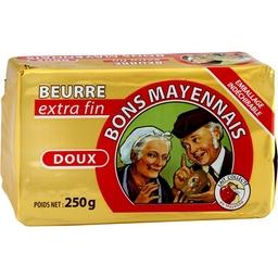 Bons mayennais, Beurre doux extra-fin, la plaquette de 250 gr