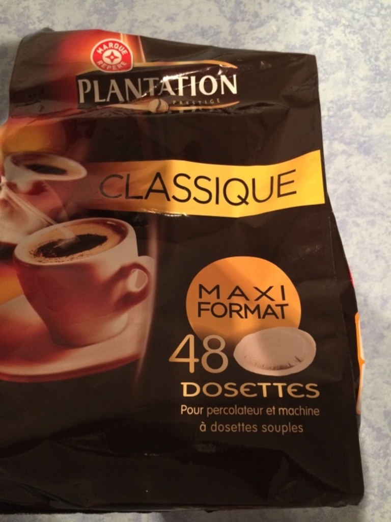 Café dosettes Plantation Classique 100% arabica x48 336g