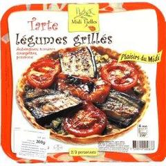 Midi Gourmand, Tarte legumes grilles, tomates, poivron, aubergines, la barquette de 300g