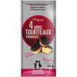 Mini tourteau fromagé pasteurisé 6,5%mg l'Original LES PETITS AMOUREUX, 4x50g