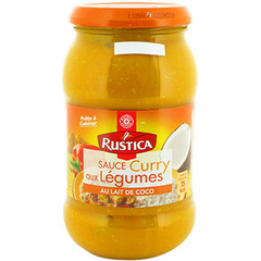 Sauce Curry legumes Rustica Et Lait de coco 400g