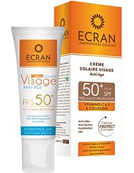 Ecran Crème Solaire Visage Anti-âge SPF 50 + 50 ml