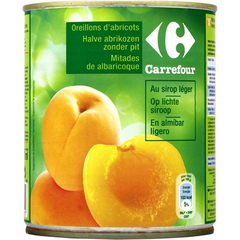 Abricots demi-fruits au sirop leger