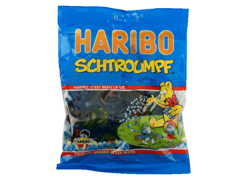 Bonbons gelifies Schtroumpfs HARIBO, 300g