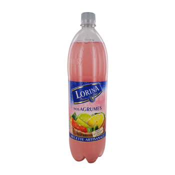 Limonade artisanale aux agrumes roses LORINA, 1,5l