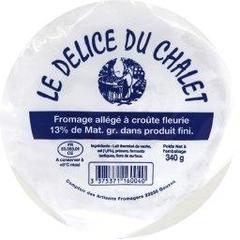 Le Delice du Chalet, Fromage allege a croute fleurie, l'unite de 340g