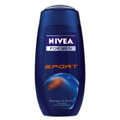 Nivea, For Men - Shampooing douche, corps & cheveux, minéraux/citron vert, le flacon de 250ml