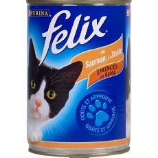 Aliment pour chat Eminces en Gelee saumon truite FELIX, 400g