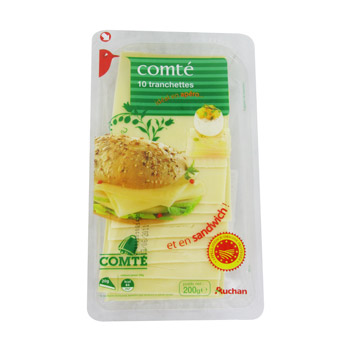 Comte - 10 tranchettes Ideal en apero et en sandwich