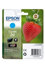 Cartouche d'encre EPSON pour imprimante, C13T29824020, cyan, fraise, sous blister