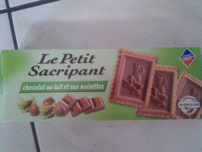 Le Petit Sacripant, biscuit & chocolat lait noisette 150g