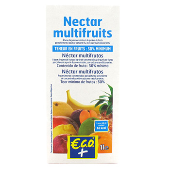 Nectar multifruits Brique 1l