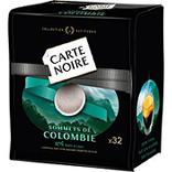 Café origine Colombie CARTE NOIRE, 32 dosettes souples, 205g