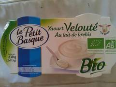 Yaourt velouté au lait de brebis Bio Le Petit Basque 2x115g
