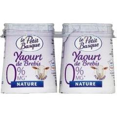 Petit basque yaourt de brebis nature 0% 2x125g