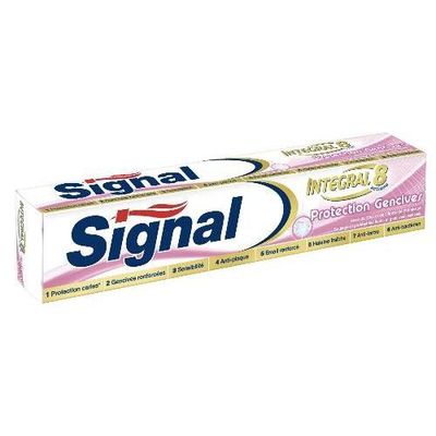 Signal, Integral 8 - Dentifrice Protection Gencives, zinc et citrate de potassium, la boite de 75 ml