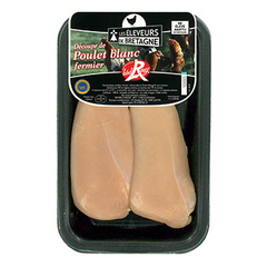 Filet de poulet blanc fermier Label rouge x2 240g