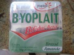 B de YOPLAIT brassés saveur amande, 4x125g