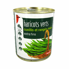 haricots verts extra fins cueillis et ranges main auchan 440g