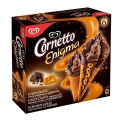 Cone Cornetto Enigma Chocolat caramel x6 540ml
