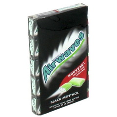 Airwaves chewing-gum black menthol, 5x10 dragees 70g
