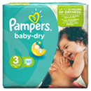 Pampers baby dry paquet 4/9kg x30 taille3