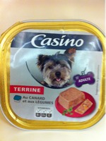 CASINO Barquettes au canard et légumes pour chien