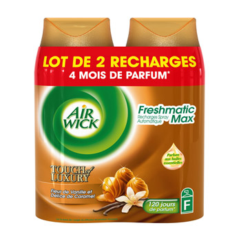 Recharge freshmatic Air Wick Vanille delice caramel 2x250ml