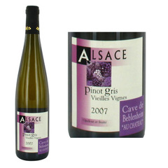 Pinot gris vieilles vignes Baron de Hoen Cave de Beblenheim 12% Vol 75cl